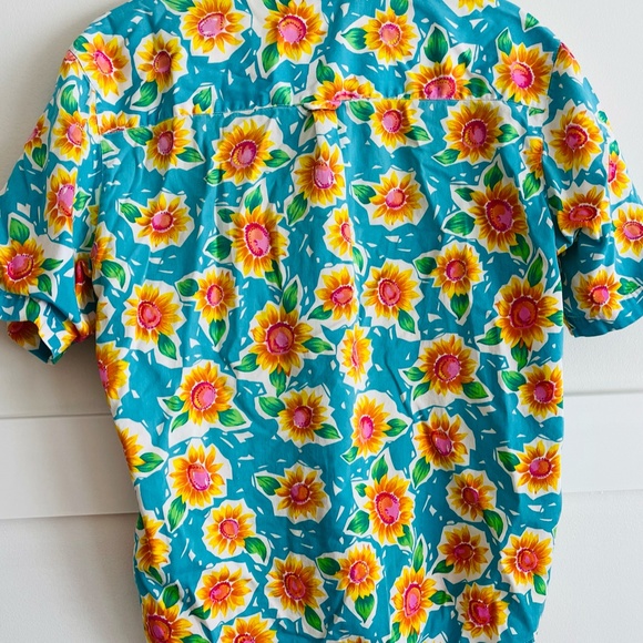 Vintage Ladies Floral Button Down Shirt Tabi International Size 16 - Picture 4 of 4